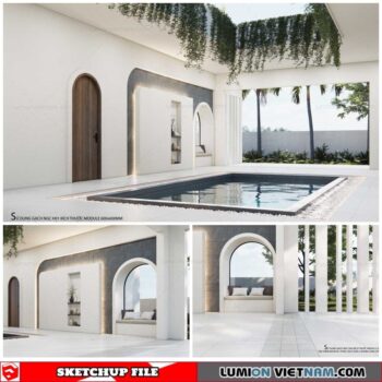 Landscape - Sketchup Exterior Scene By Ngoc Hung