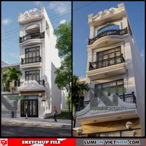 House - Sketchup Exterior Scene By Nguyen Thien