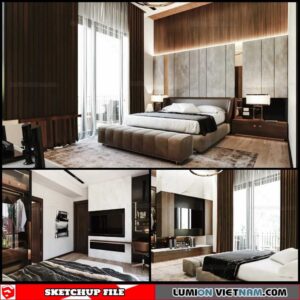 Bedroom - Sketchup Interior Scene By Pham Hai Hoang