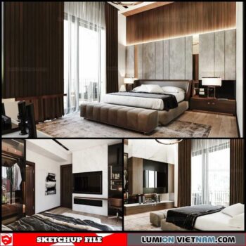 Bedroom - Sketchup Interior Scene By Pham Hai Hoang