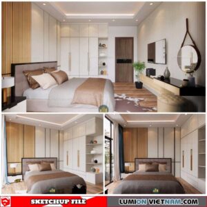 Bedroom - Sketchup Interior Scene By Duong Duong