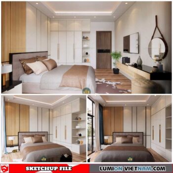 Bedroom - Sketchup Interior Scene By Duong Duong