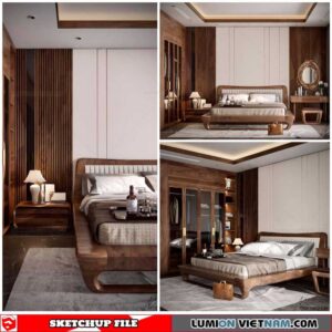 Bedroom - Sketchup Interior Scene By Nguyen Van Nam
