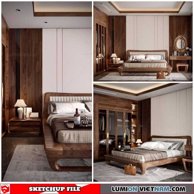 Bedroom - Sketchup Interior Scene By Nguyen Van Nam