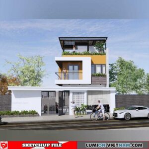 House - Sketchup Exterior Scene By Quang Dung