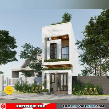 House - Sketchup Exterior Scene By Pham Thanh Cong