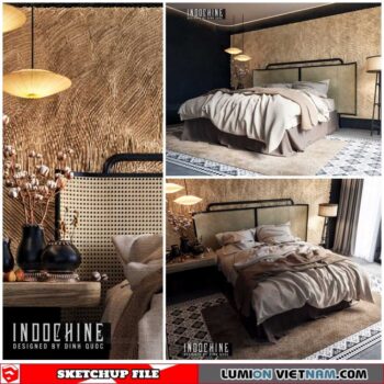 Bedroom - Sketchup Interior Scene By Nguyen Dinh Quoc