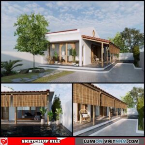 House - Sketchup Exterior Scene By Trung Hieu