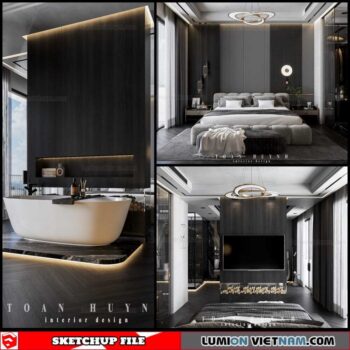 Bedroom - Sketchup Interior Scene By Huynh Toan