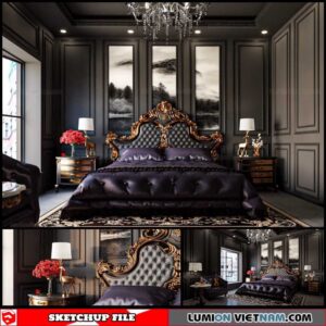 Bedroom - Sketchup Interior Scene By Dinh Tu