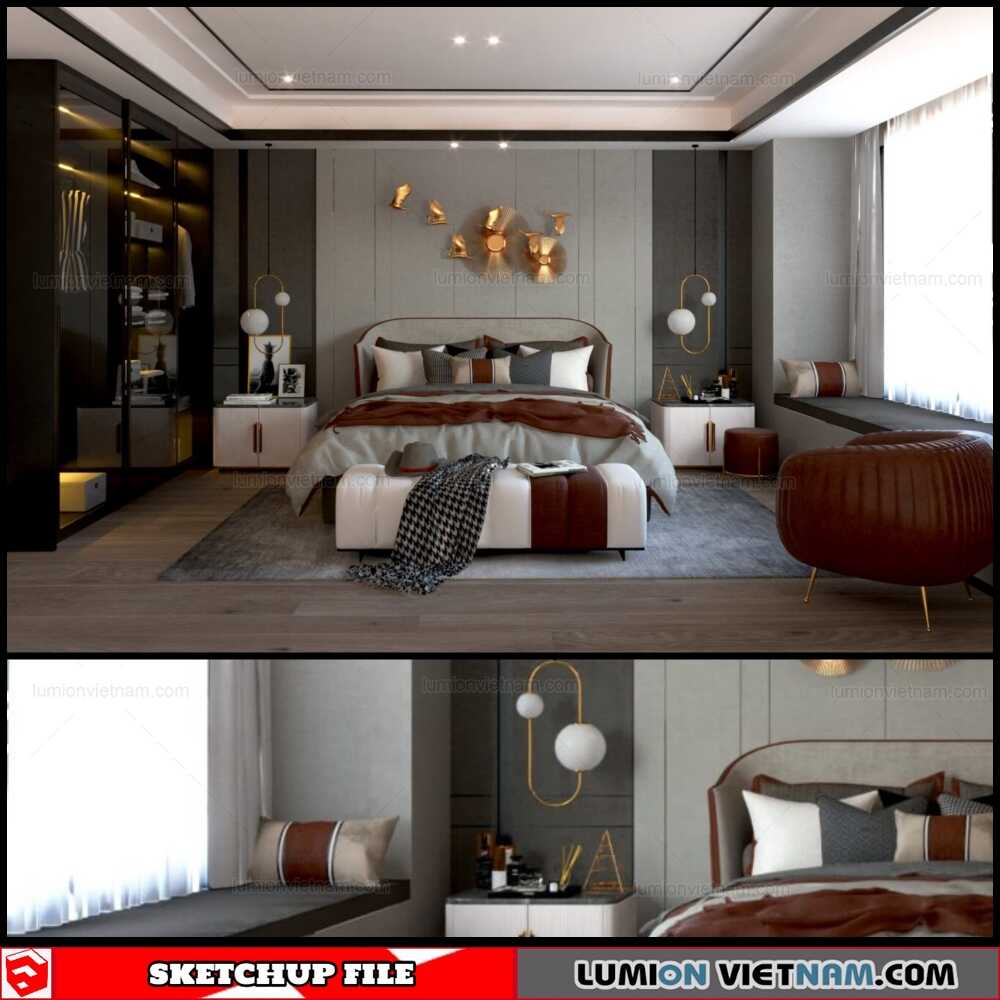 5138-Sketchup-Interior-Bedroom-Model-Download-By-Van-Huan-Sketchup-Models