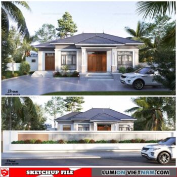 House - Sketchup Exterior Scene By Dung Huy