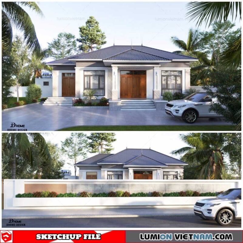 House - Sketchup Exterior Scene By Dung Huy