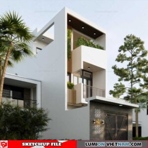 House - Sketchup Exterior Scene By Hung Tran