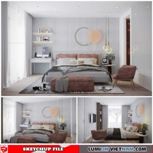 Bedroom - Sketchup Interior Scene By Tan Hung