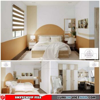 Bedroom - Sketchup Interior Scene By Pham Thang