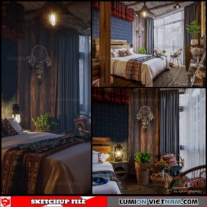 Bedroom - Sketchup Interior Scene By Do Duc Minh