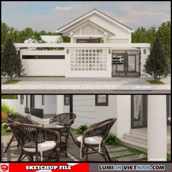 House - Sketchup Exterior Scene By Phu Nguyen