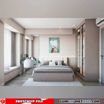 Bedroom - Sketchup Interior Scene By Win
