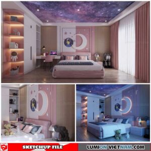 Children room - Sketchup Interior Scene By Tran Minh Tan