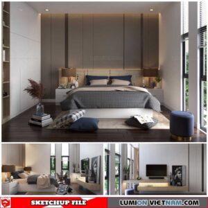 Bedroom - Sketchup Interior Scene By Duan Ngo