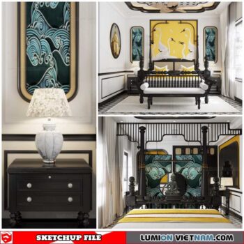 Bedroom - Sketchup Interior Scene By Le Tuan Luc