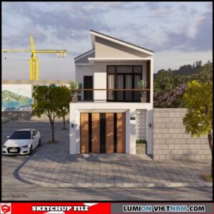 House - Sketchup Exterior Scene By Phu Nguyen