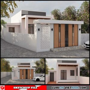 House - Sketchup Exterior Scene By Phu Nguyen