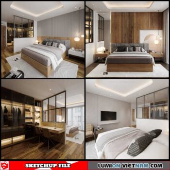 Bedroom - Sketchup Interior Scene By To Dung