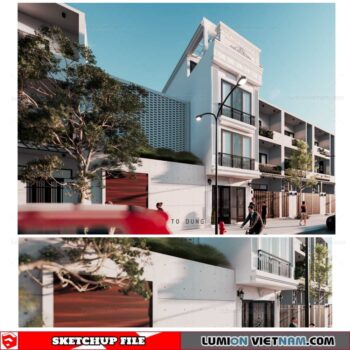House - Sketchup Exterior Scene By To Dung