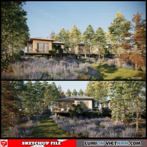 House - Sketchup Exterior Scene By Leo Nguyen