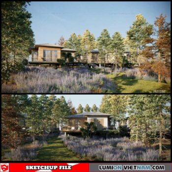 House - Sketchup Exterior Scene By Leo Nguyen