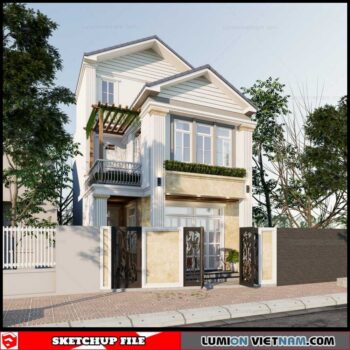 House - Sketchup Exterior Scene By Pham Thanh Cong