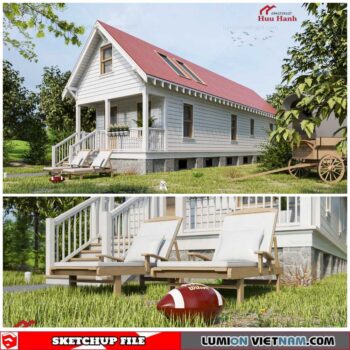 House - Sketchup Exterior Scene By Pun Huu