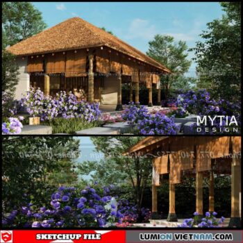 House - Sketchup Exterior Scene By My Trinh Arc