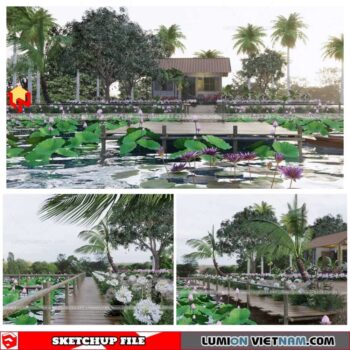 House - Sketchup Exterior Scene By Nguyen Van Lam