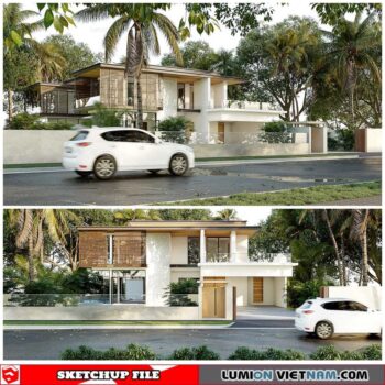 House - Sketchup Exterior Scene