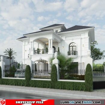 Villa - Sketchup Exterior Scene By Thanh Dat