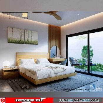 Bedroom - Sketchup Interior Scene By Gi Trap