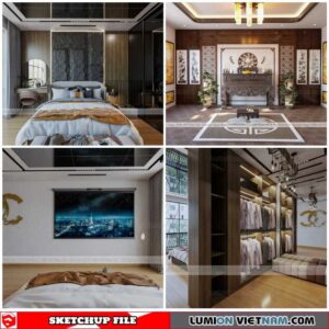 Bedroom - Sketchup Interior Scene By Ngoc Hieu