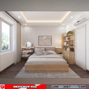 Bedroom - Sketchup Interior Scene By Dang Tien