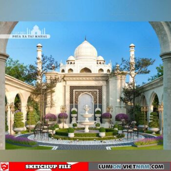 TAJ MAHAL - Sketchup Exterior Scene By Nguyen Dinh Quoc