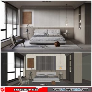 Bedroom - Sketchup Interior Scene By Dinh Thanh