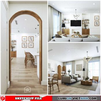 Apartment - Sketchup Interior Scene By Phan Khoi