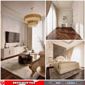 Bedroom - Sketchup Interior Scene By Nguyen Minh Tuan