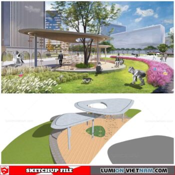 Park Landscape - Sketchup Models By Cuong Covua