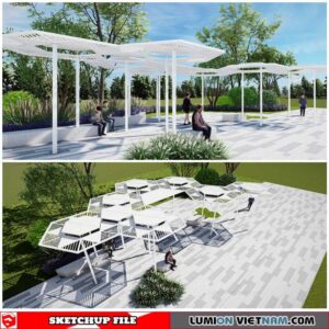 Park Landscape - Sketchup Models By Cuong Covua