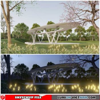 Park Landscape - Sketchup Models By Cuong Covua