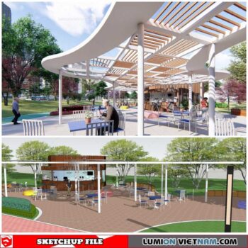 Park Landscape - Sketchup Models By Cuong Covua