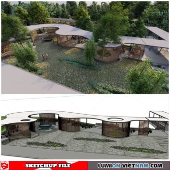 Park Landscape - Sketchup Models By Cuong Covua